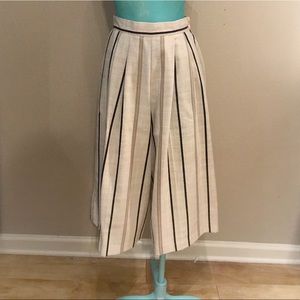 Vintage stripe cropped pants